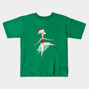 Christmas Ballerina Mouse Digital Art | Christmas Special | illusima Kids T-Shirt